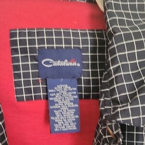 Catalina Grid Pattern Shirt with Red Accent